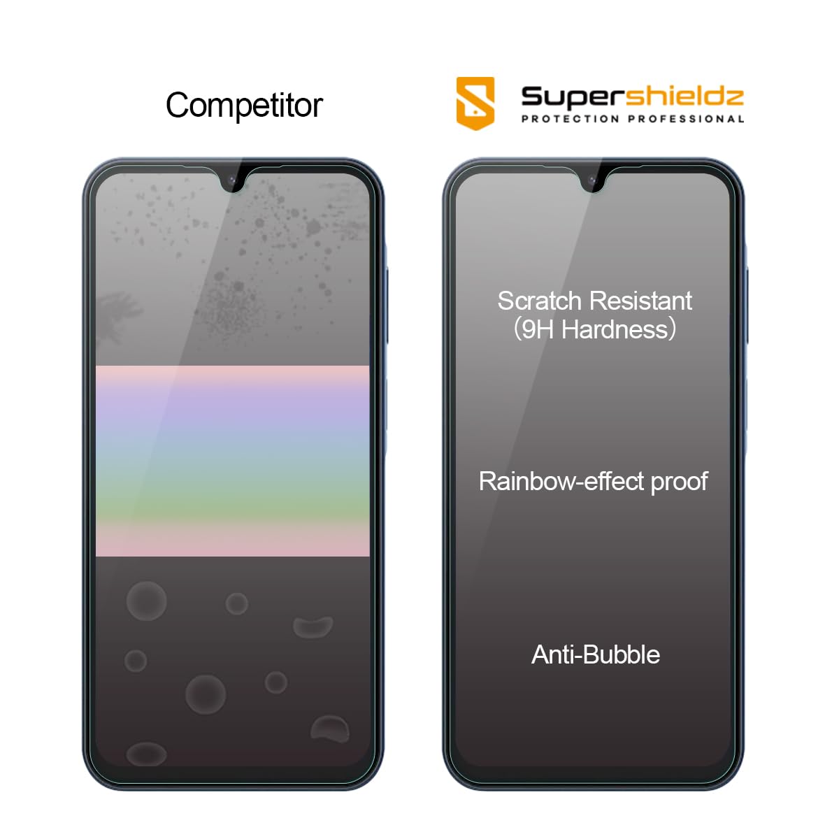 Supershieldz (2 Pack) Designed for Samsung Galaxy A15 5G Tempered Glass Screen Protector, Anti Scratch, Bubble Free