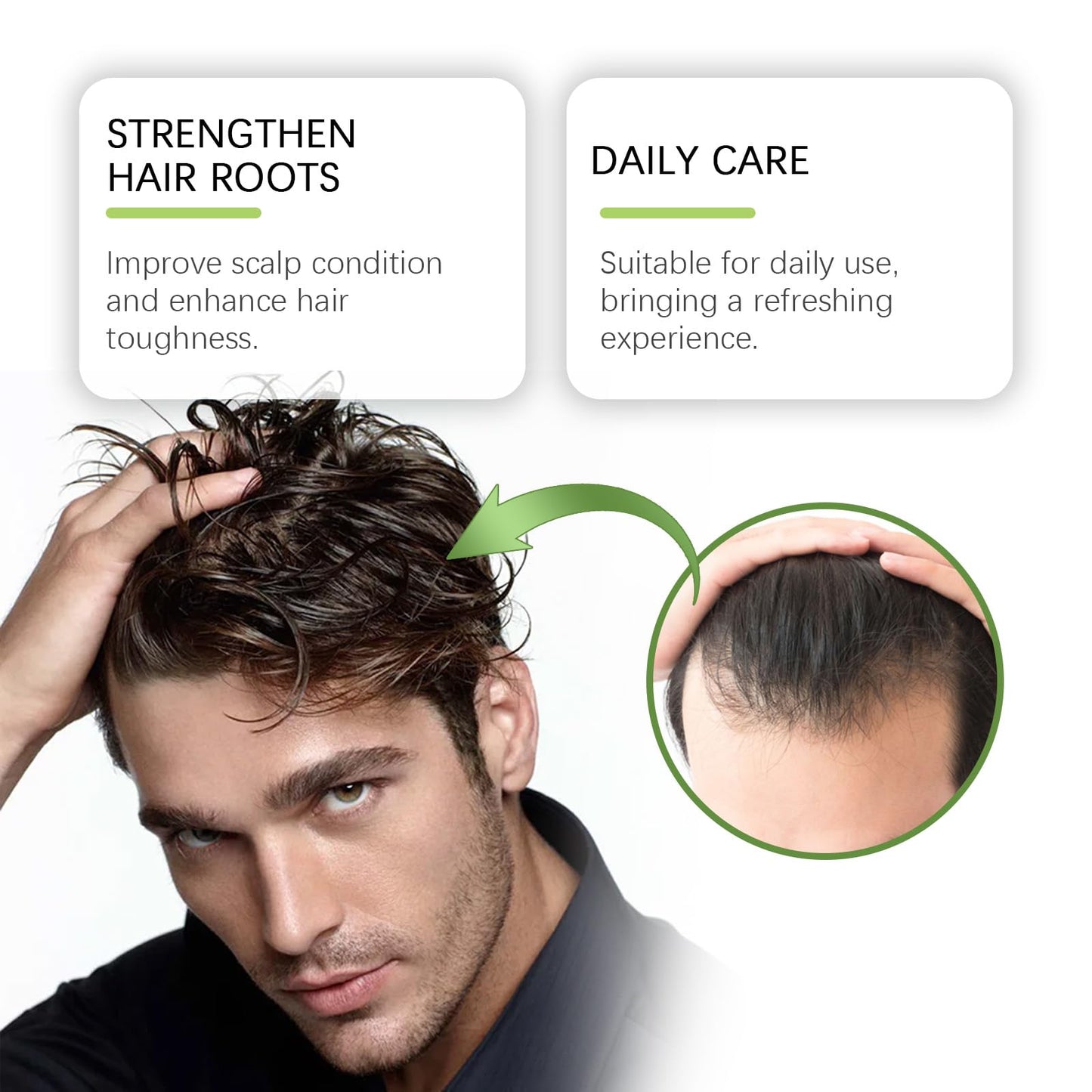 Hair Regrowth System, Advanced Hair Growth Treatment Serum | Ginseng, Eclipta Prostrata, Peppermint Oil and Ginger Root-Ingrown Hair Treatment-Strengthens Roots, For Men and Women (1PCS)
