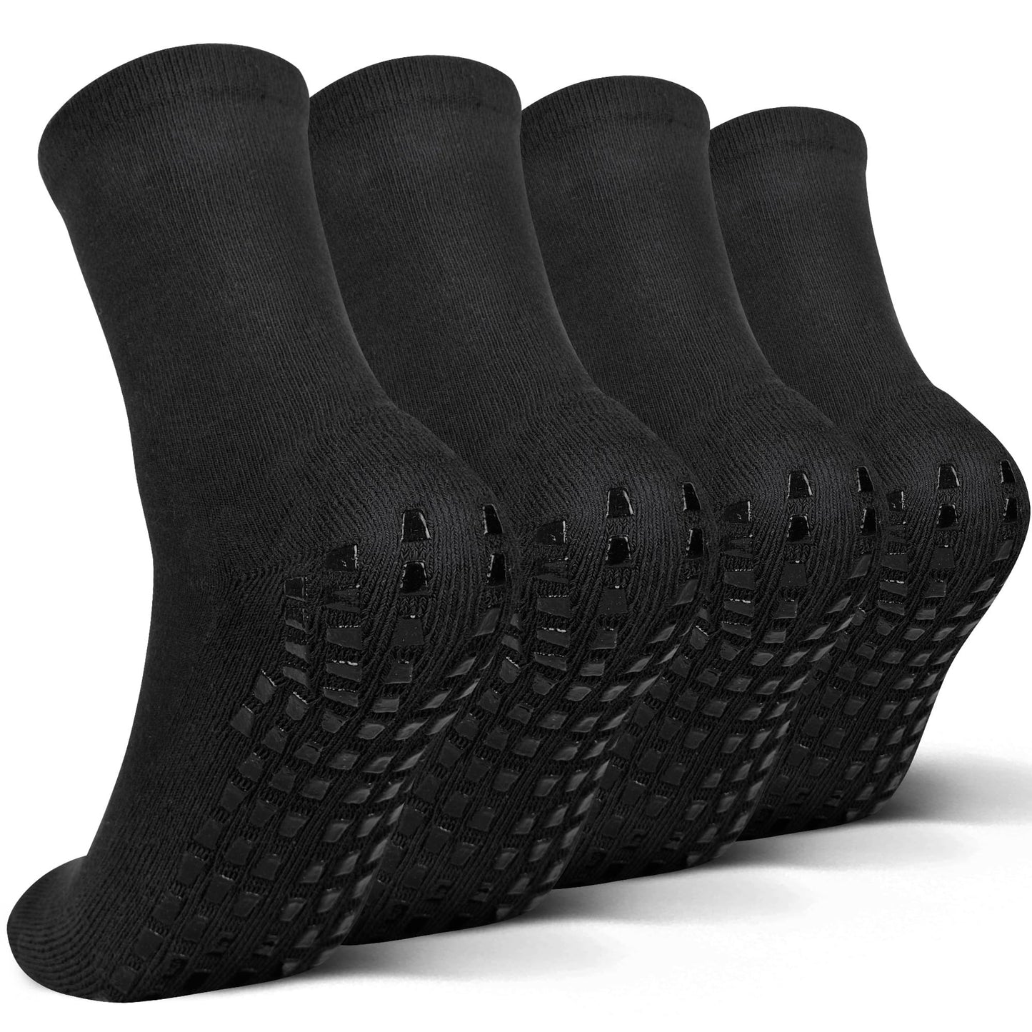 Raigoo Grip Slipper Socks For Kids(4-16 Years Old) Youth Boys & Girls, Cushioned Sport Athletic Hospital Socks