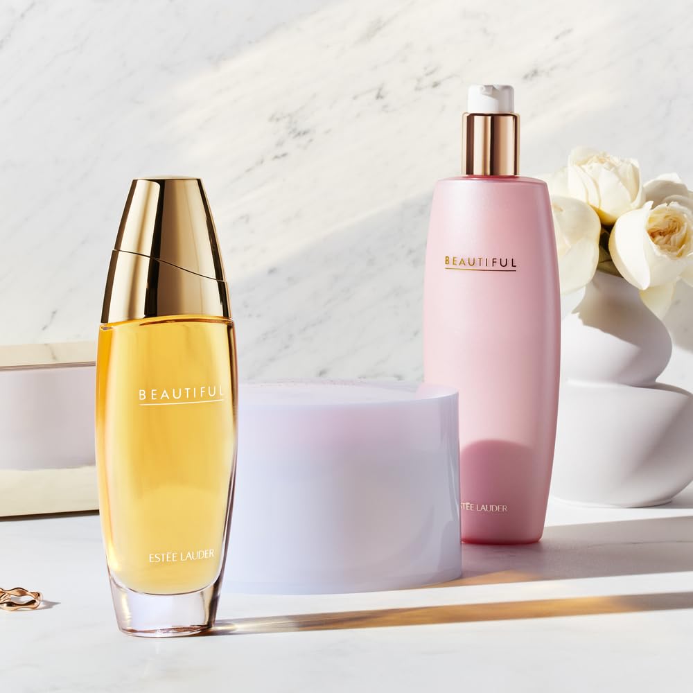 Estée Lauder Beautiful Eau de Parfum Spray with Notes of Rose, Lily, Tuberose & Orange Flower | Perfumes for Women, 2.5 Fl Oz