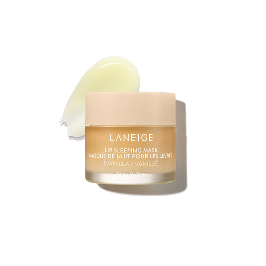 LANEIGE Lip Sleeping Mask, Vanilla: Nourishing Overnight Lip Treatment with Vitamin C, Shea & Murumuru Butter for Hydrating Dry, Flaky Lips