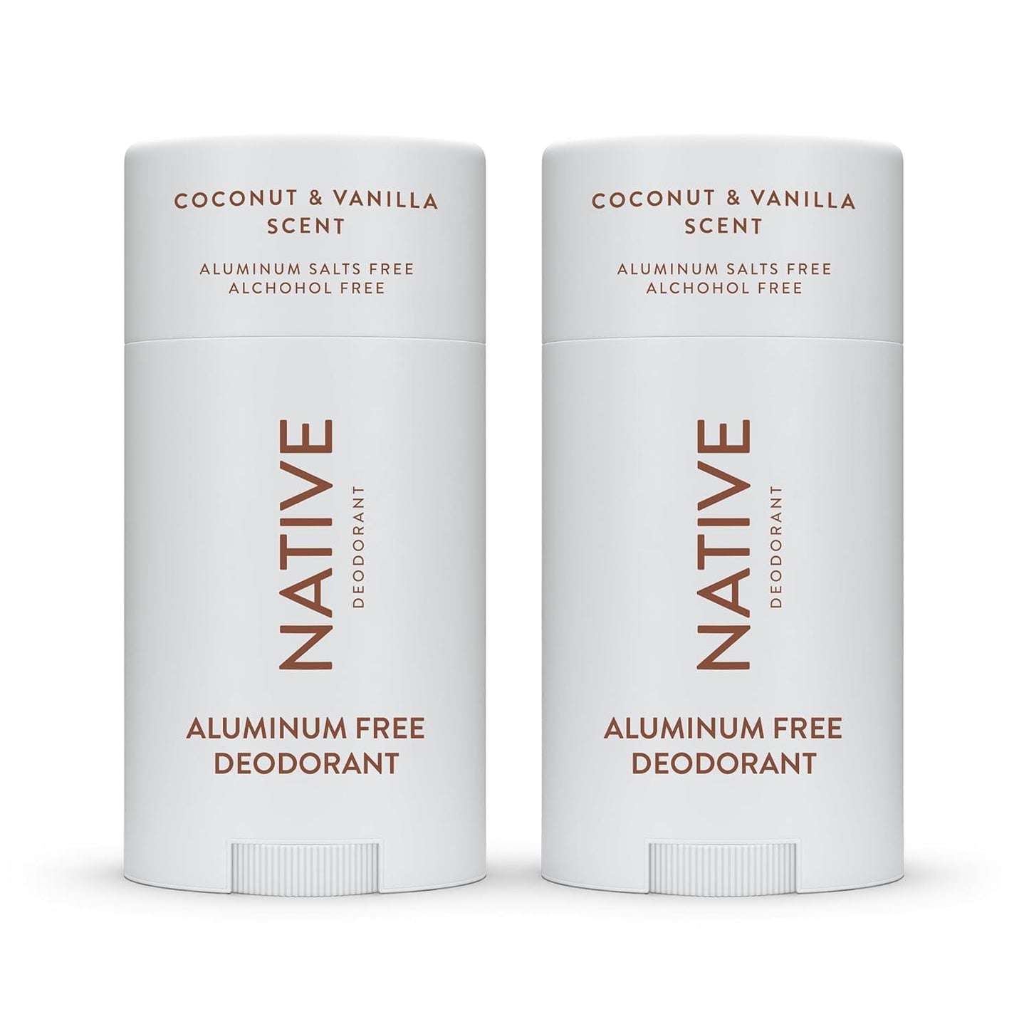 Native Deodorant Contains Naturally Derived Ingredients, 72 Hour Odor Control | Deodorant for Women and Men, Aluminum Free with Baking Soda, Coconut Oil and Shea Butter | Coconut & Vanilla, 2-Pack