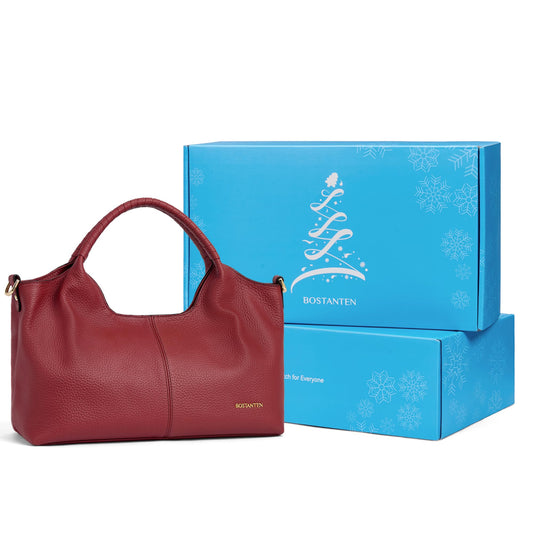 BOSTANTEN Purses for Women Designer Handbags Crossbody Shoulder Top Handle Satchel Bags Gift Box Packaging Red