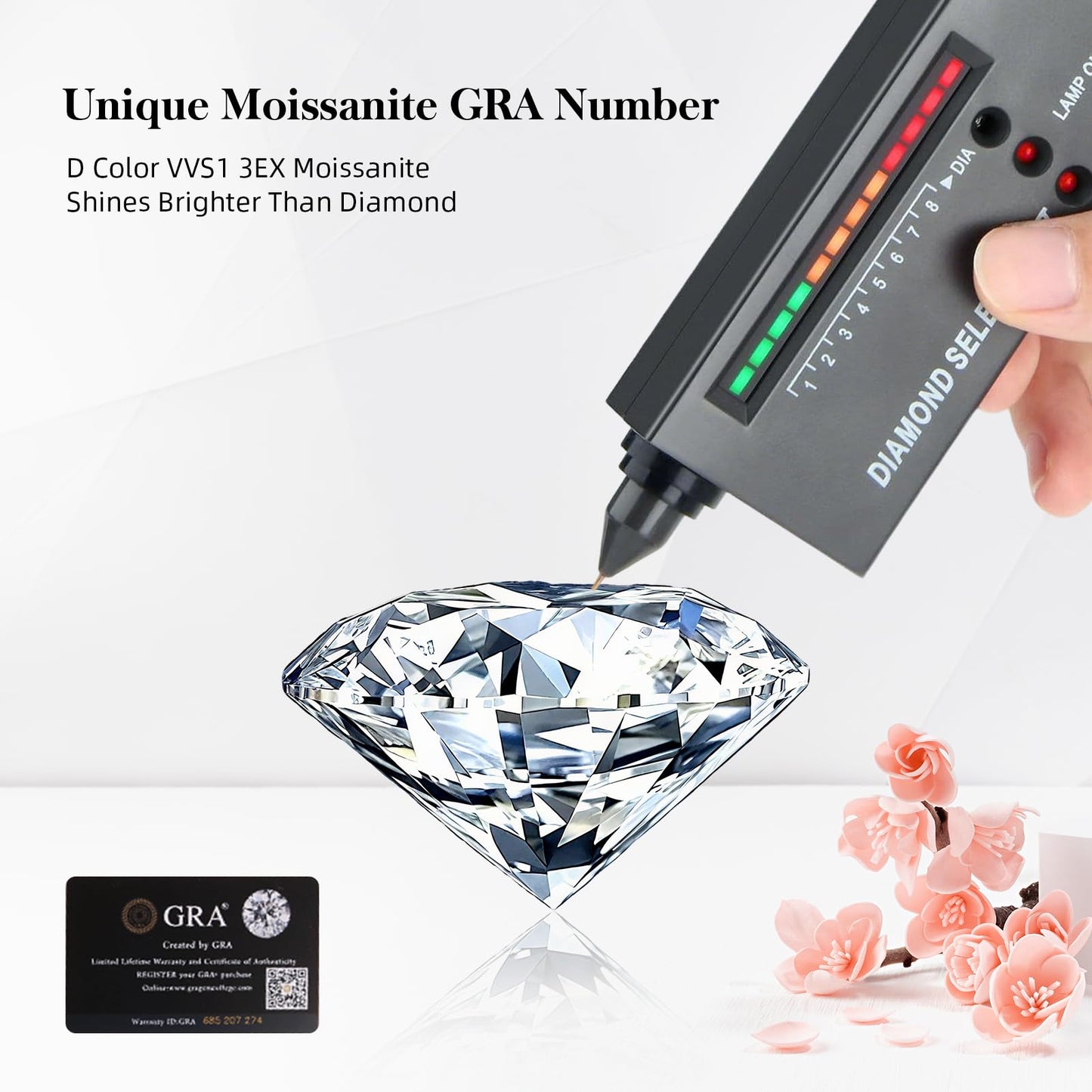 geweio 1.5CT Moissanite Infinity Pendant Necklace Anniversary Wedding Gifts for Women Wife Her S925 Sterling Silver 18K White Gold/Gold Filled Jewelry for Birthday Mothers Christmas Valentines Day