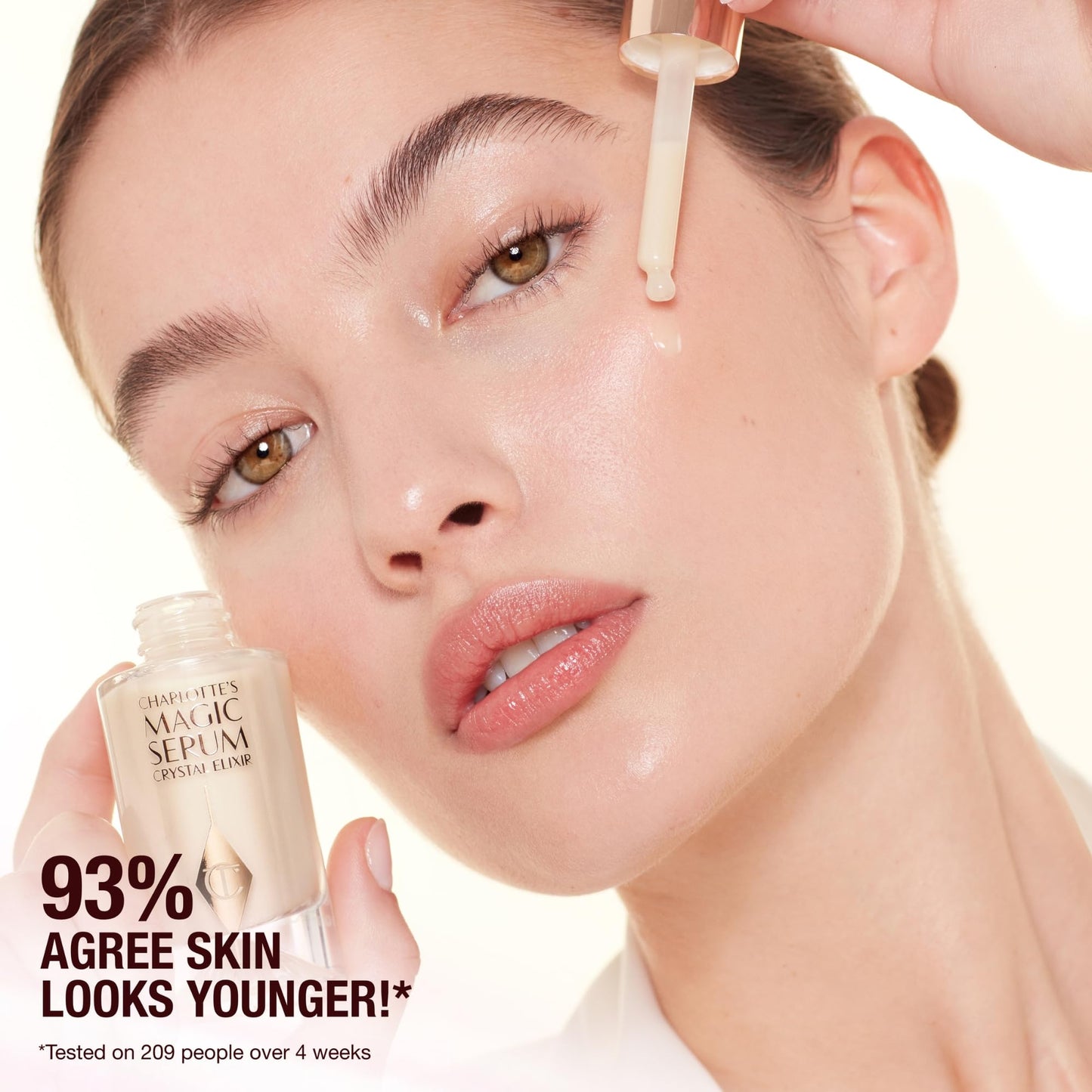 Charlotte Tilbury Magic Cream Face Moisturizer & Magic Serum Crystal Elixir Bundle - Firming & Hydrating Skincare Duo with Vitamin C, Peptides & Hyaluronic Acid (2 Piece Set)