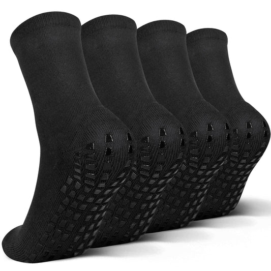 Raigoo Grip Slipper Socks For Kids(4-16 Years Old) Youth Boys & Girls, Cushioned Sport Athletic Hospital Socks